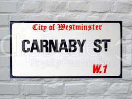 Carnaby Street sign