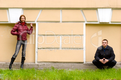 Couple near the building