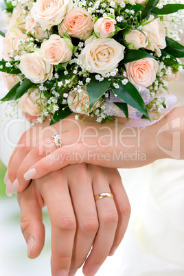 hands of new married