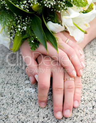 hands of new married