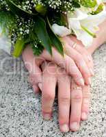 hands of new married