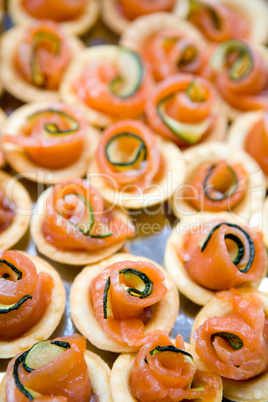 salmon canape