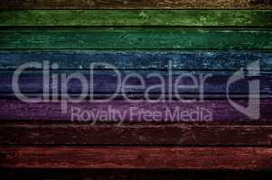 Multicolored old wooden background