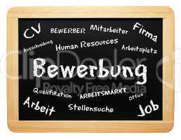 Bewerbung - Konzept Tafel