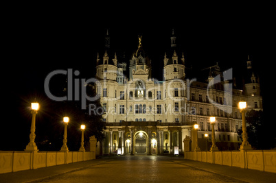 Schwerin at night