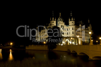 Schwerin at night