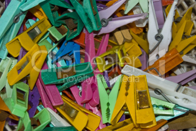 colorful pegs