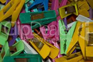 colorful pegs
