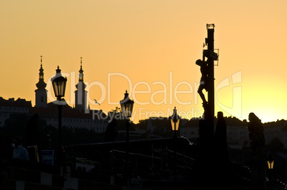 Sunset in Prague