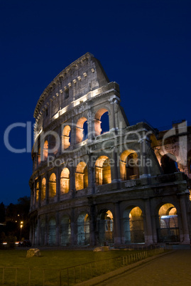 Coliseum at night