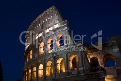 Coliseum at night