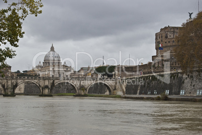 San Pietro and the Tiber
