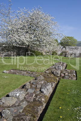 Foundations of Melrose Abbey