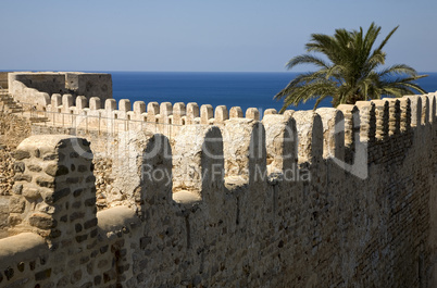 old fortres in Kelibia on cap Bon, Tunis.