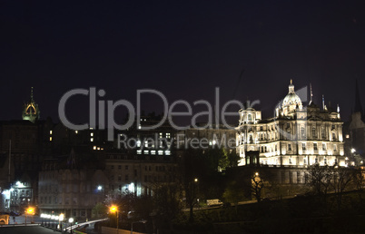 Edinburgh at night