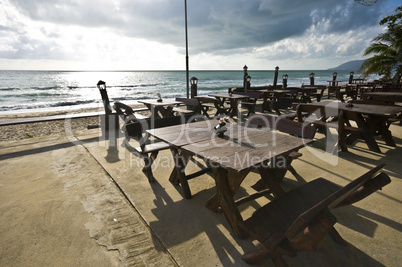 Terrace at the beach