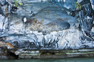 Rock painting of Khao Khien