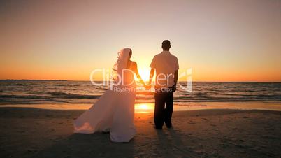 Beach Wedding at Sunset