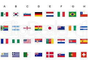 World cup flags