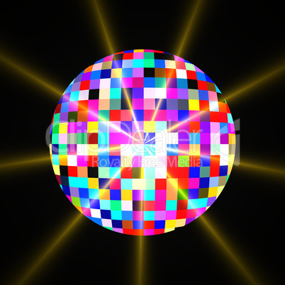 Disco mirror glitter ball