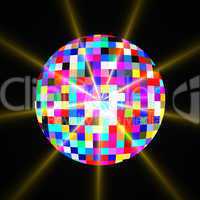 Disco mirror glitter ball