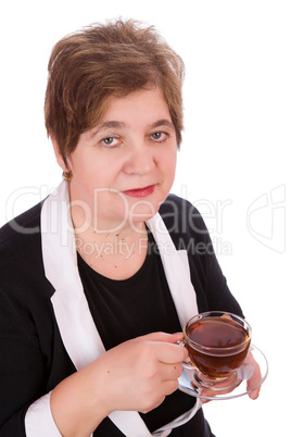 Woman with tea