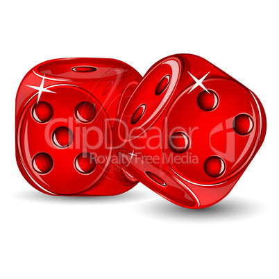 glossy dice