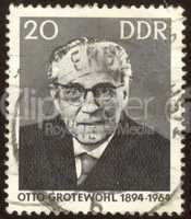 retro postage stamp hundred three