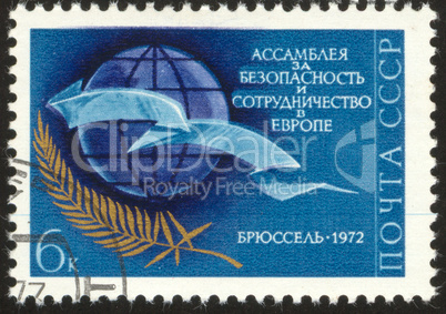 vintage postage stamp set eleven