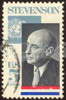 retro postage stamp hundred twelve