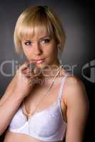 Young blond woman