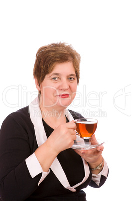 Woman with tea