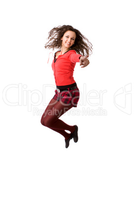 Jumping woman