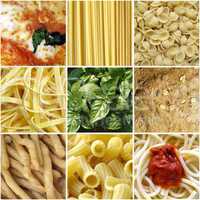 Italian food collage