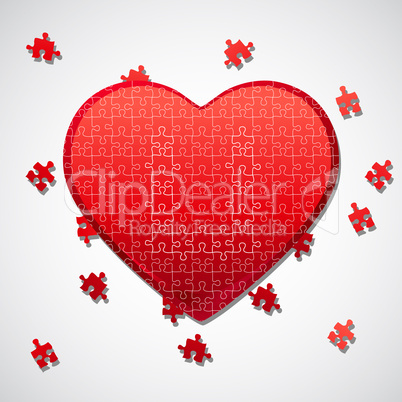 jigsaw puzzle heart