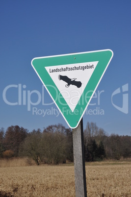 Schild Landschaftsschutzgebiet