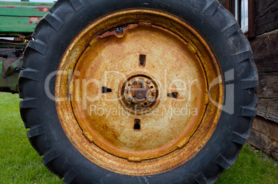 Vintage Tractor Wheel