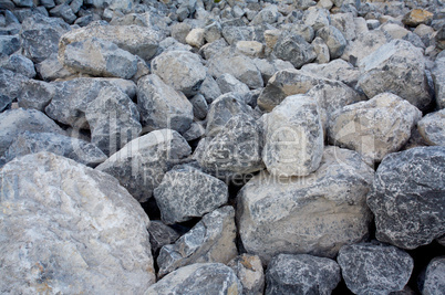 Pile of large boulders