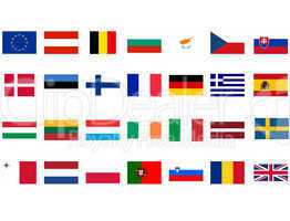 European flags