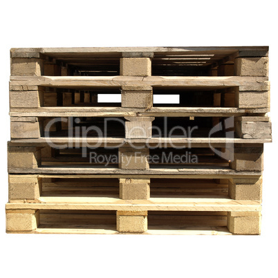 Pallets isolated