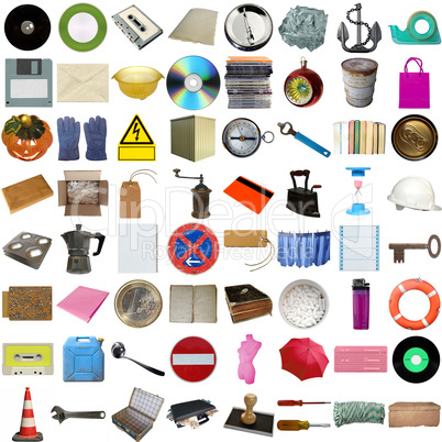 Many objects isolated