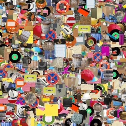 Objects collage