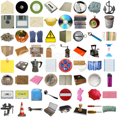 Many objects isolated