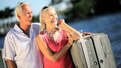 Portrait of a Healthy Mature Couple Outdoors