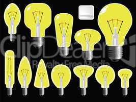 light bulbs shapes