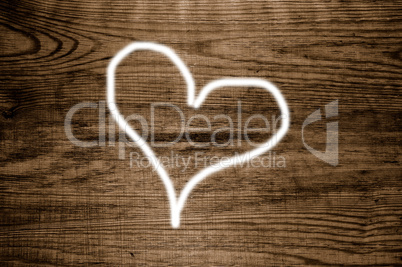 Herz Holz Hintergrund alt