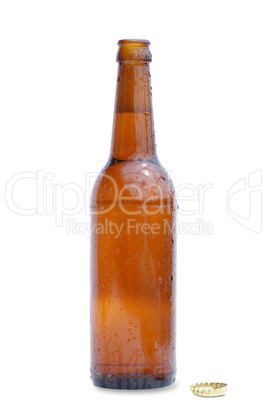 Bottle Of Beer With Drops