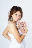 Young Lady with money