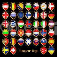 european flagsbadges