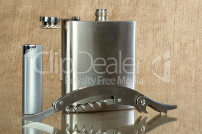 metal flask